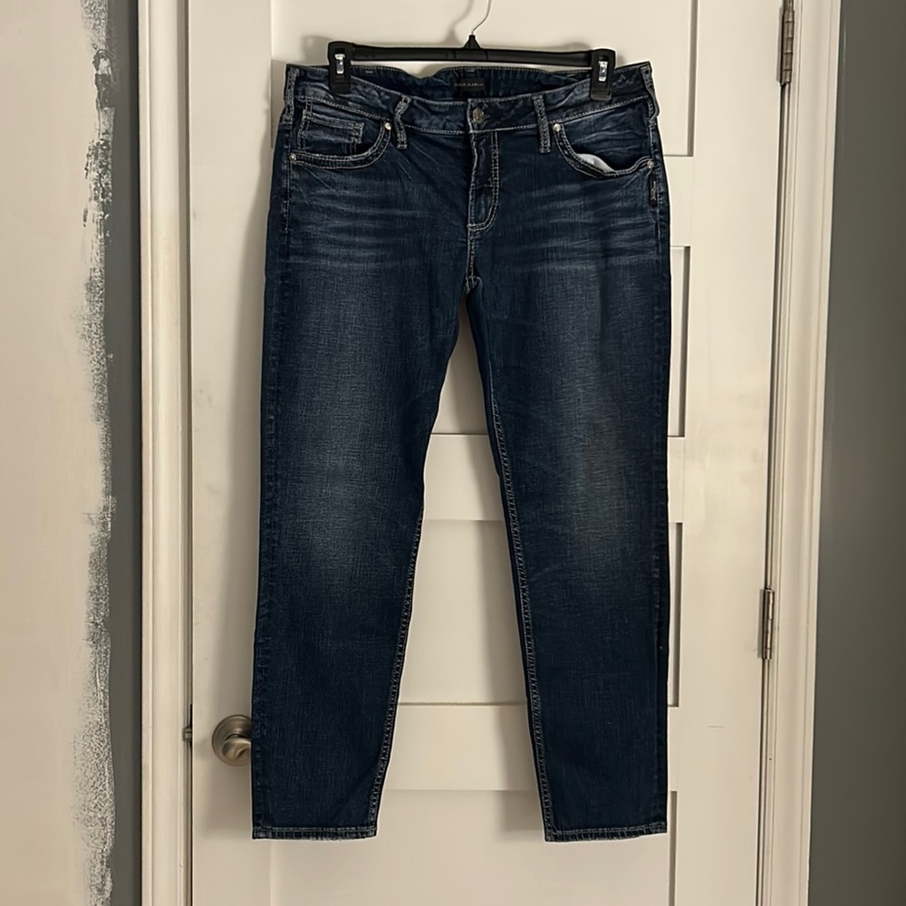 Silver Boyfriend Jeans